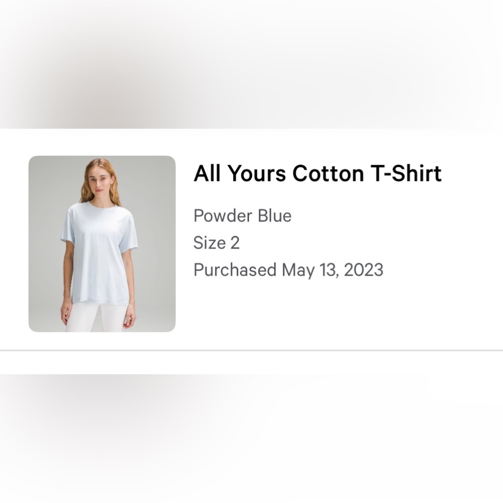 All yours cotton T size 2 No tag, this first pic is the info when I purchased